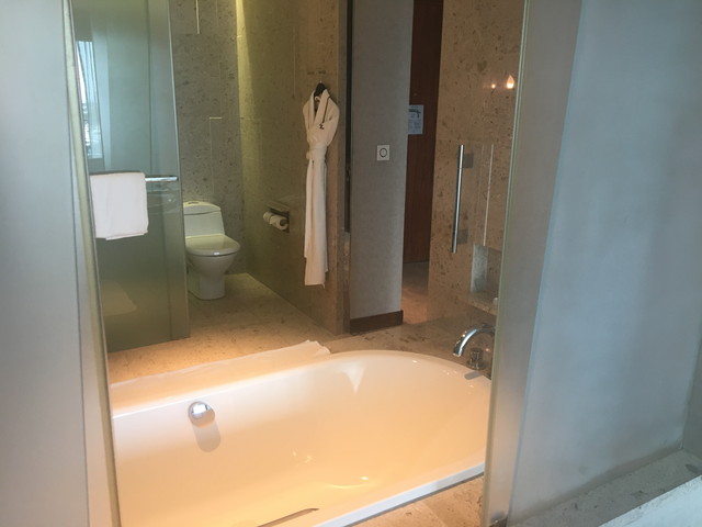 客室からバスタブ