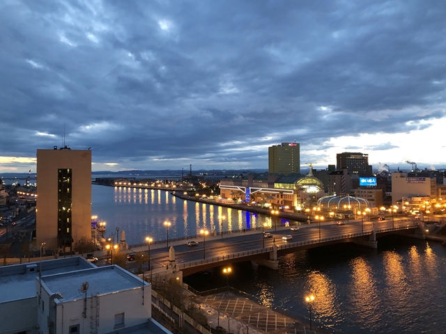9階バルコニーから見た夜景