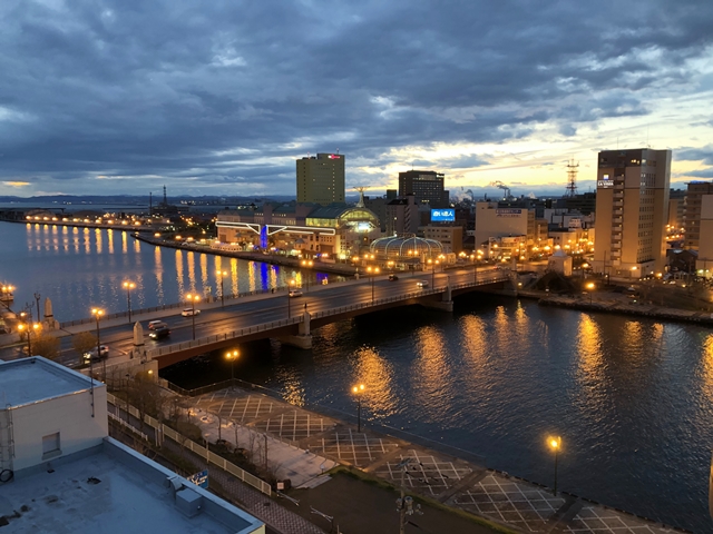 9階バルコニーから見た夜景