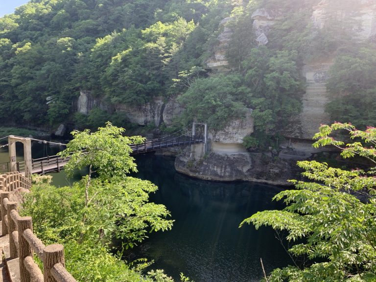 塔のへつりの眺望です。(1)