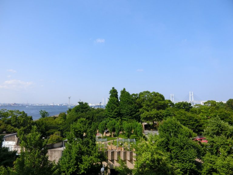 窓からの景色山下公園世界の広場(2)