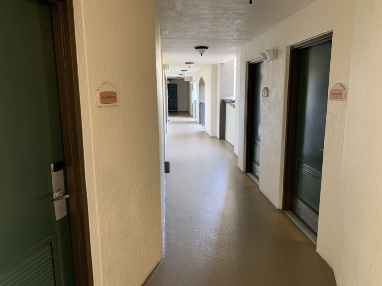 客室入口付近廊下