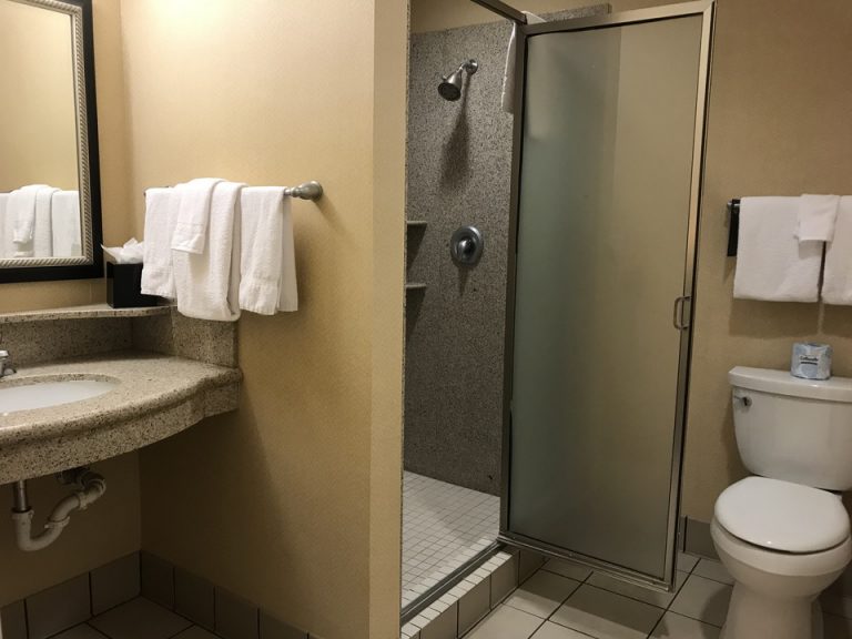 シャワー扉に若干年代を感じますが問題なし