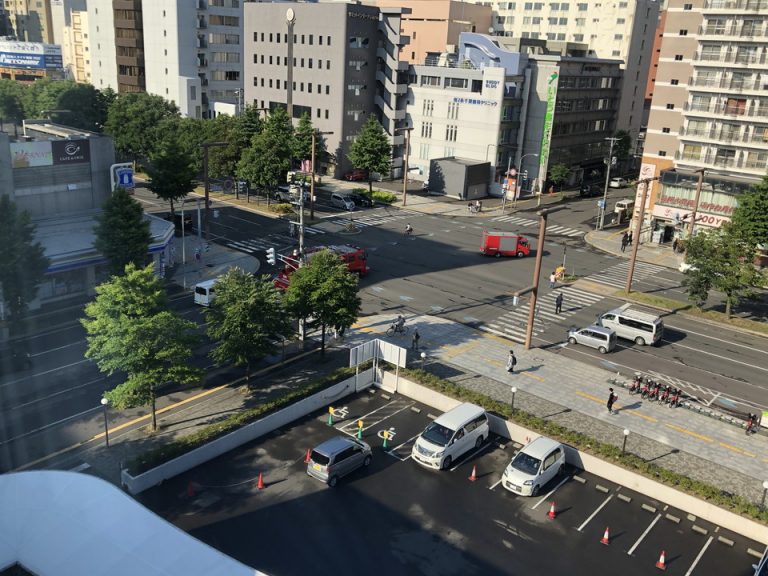 部屋から見たホテル周辺