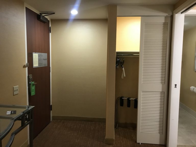 入り口入ってすぐにもクローゼットがありました