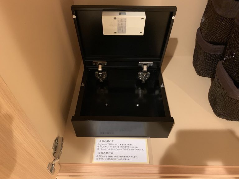 セーフティーボックス開けた状態です。