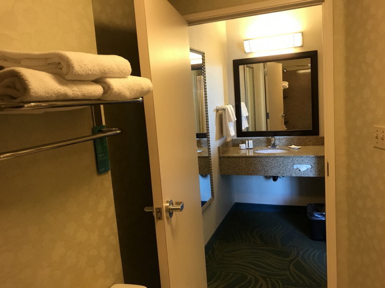 バスルーム内から外を見た感じ