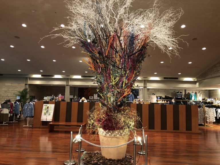 ロビーのオブジェ