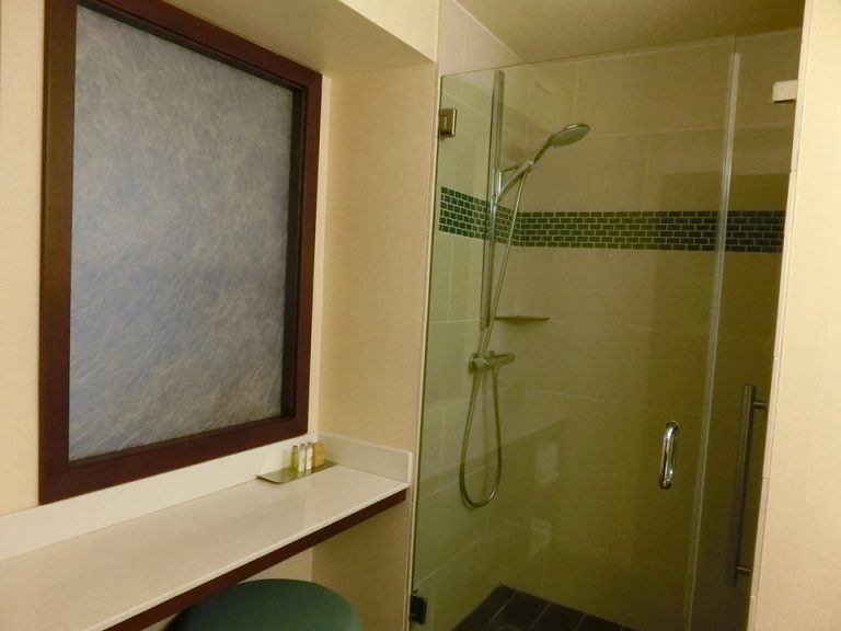 シャワー 扉が逆開きだと良いと感じた