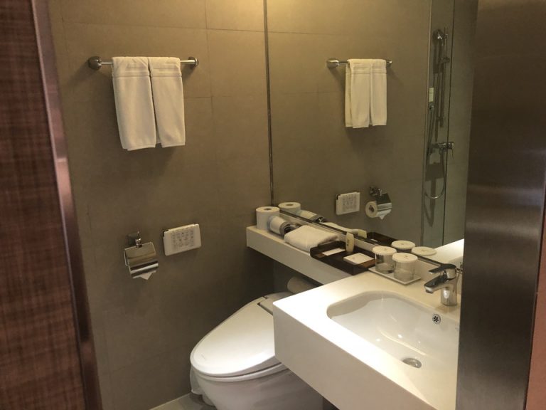 入り口からバスルームから全景