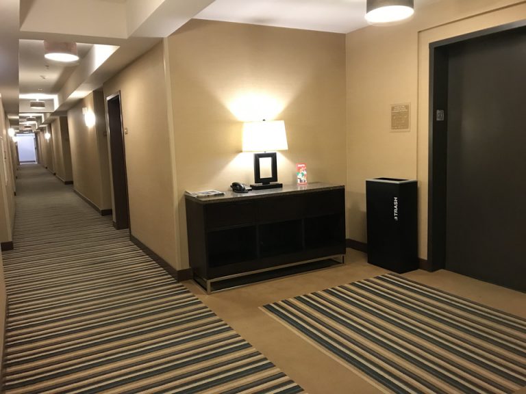 客室前廊下 エレベーターもありました