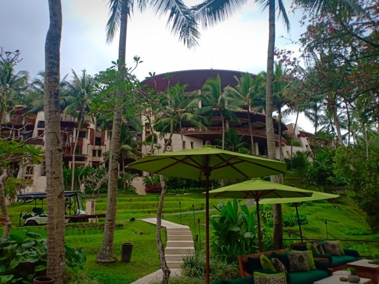 ホテル外観(川の方から)