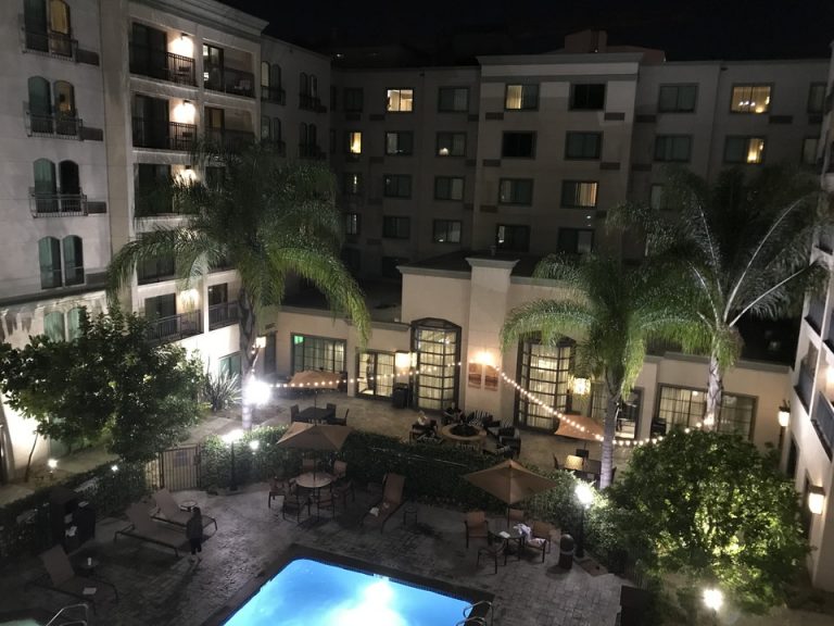 ホテル横立体駐車場からの眺め