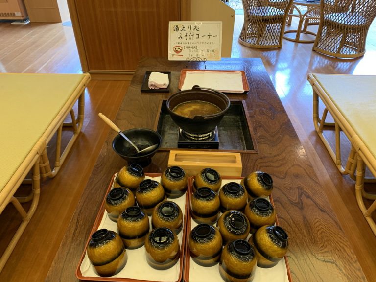 大浴場のみそ汁です
