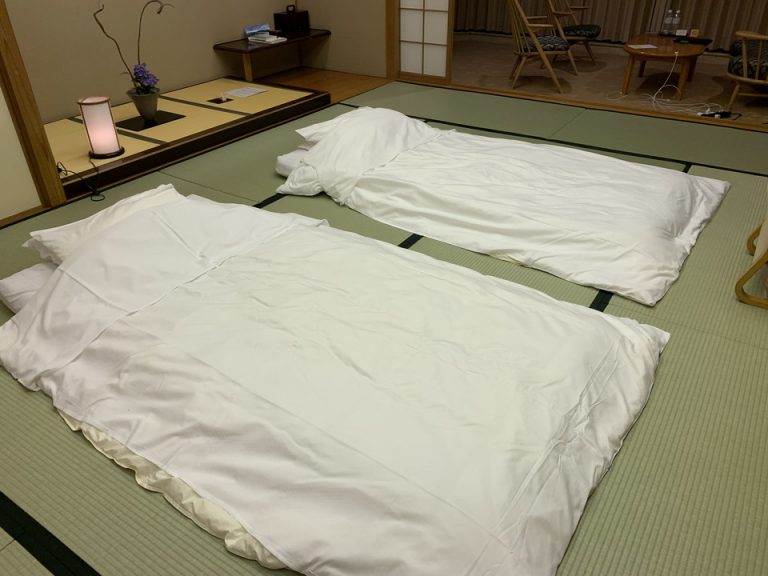 布団が敷かれた様子です