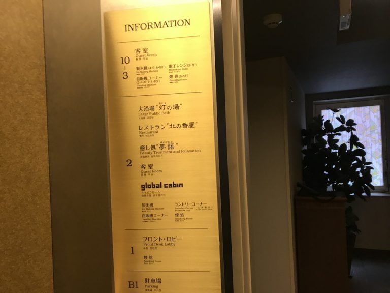 エレベーター内案内