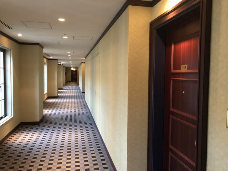 客室入口付近廊下