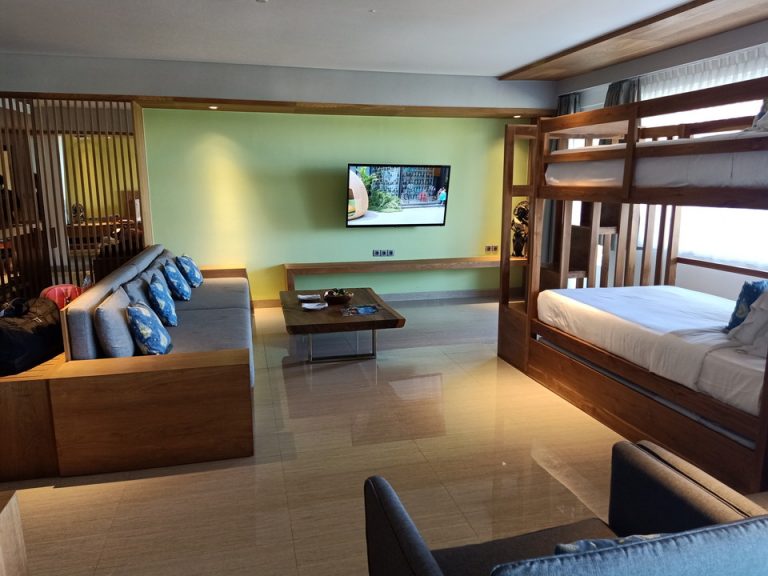 客室(ベッドからTV)