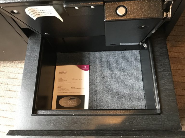 金庫。開けた場合