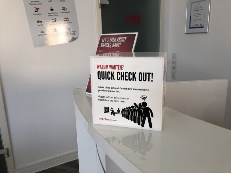 チェックアウトは鍵を入れて終わりで、スムーズでした。