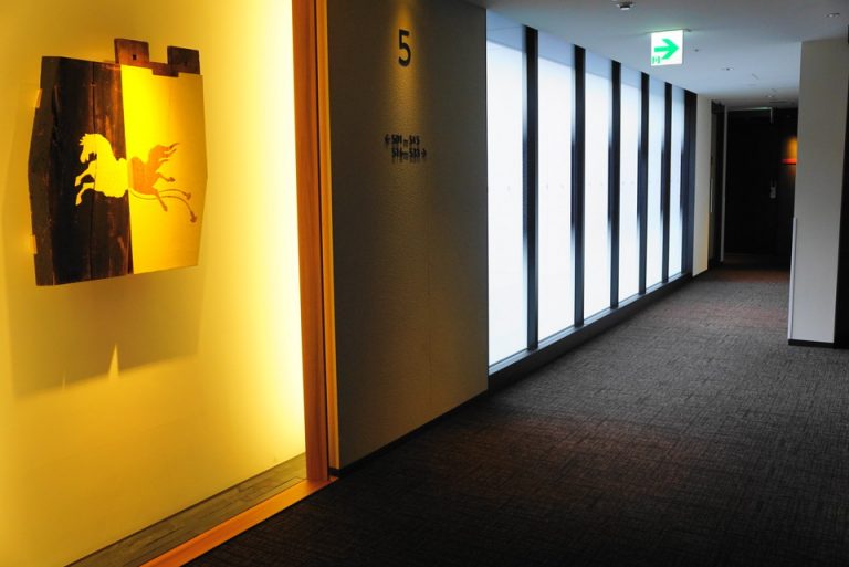宿泊フロアーエレベーター前