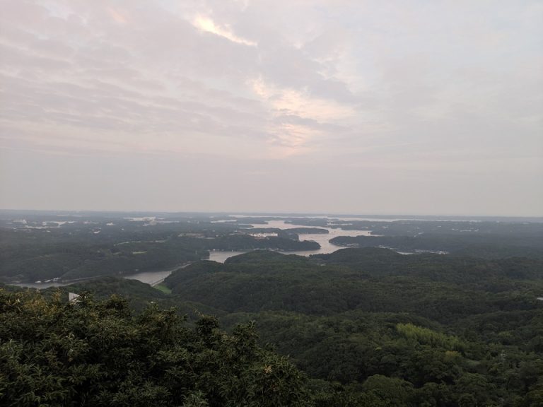 伊勢志摩横山展望台から望む英虞湾の夕景