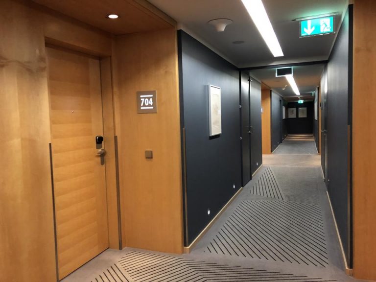 客室入口付近廊下