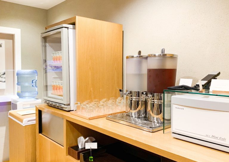 湯上り処。飲み物が充実している