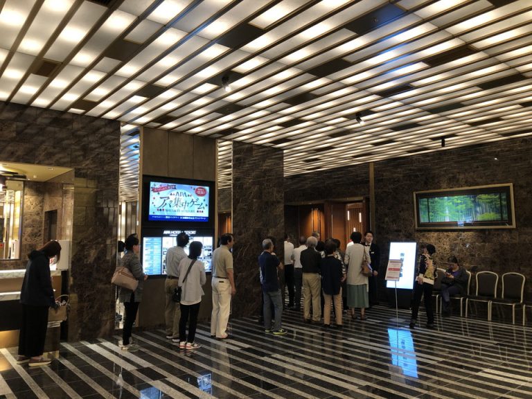 早い時間にはあのキャパがあっても行列