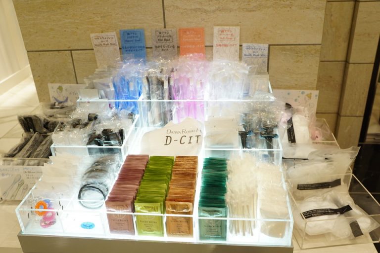 客室で使用する物バイキングコーナー(ロビー階)