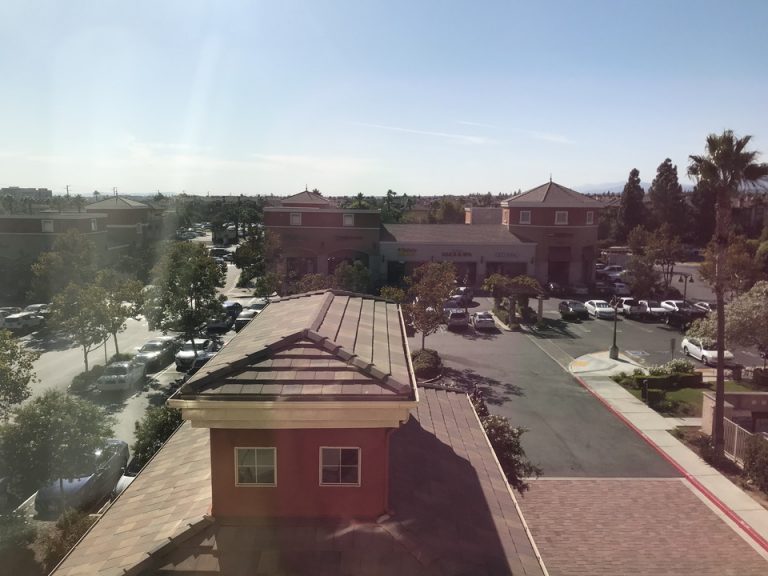 ベッドルームからの景色