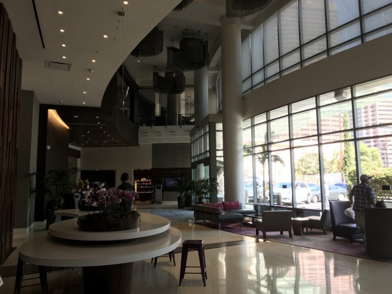 1階ロビーには外からの優しい光が入ってきています