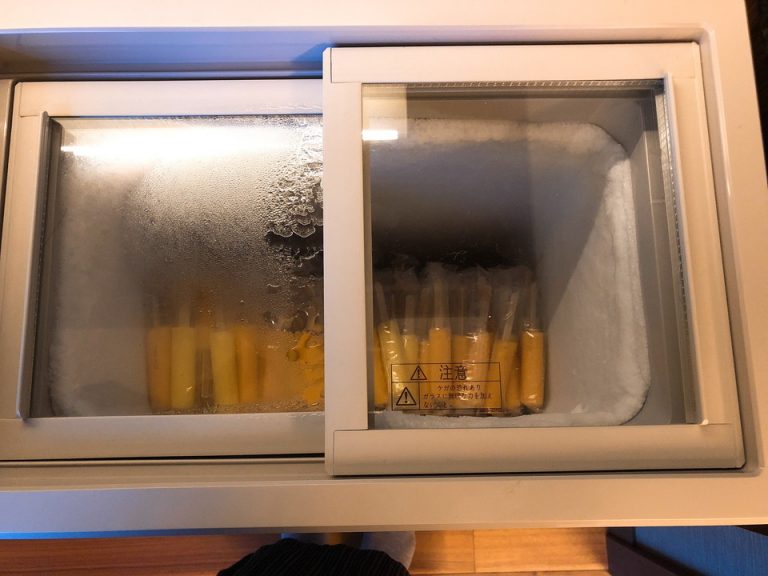 大浴場のリラックススペースにはアイスもあります