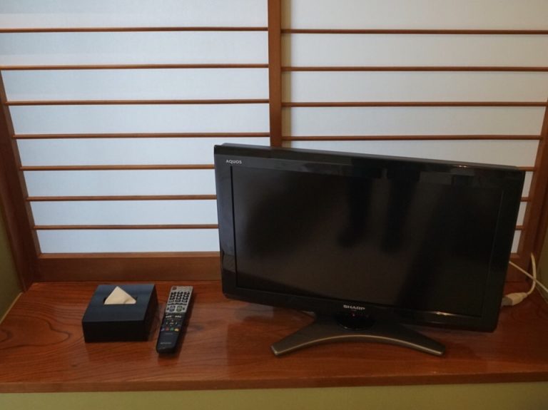 客室のテレビ