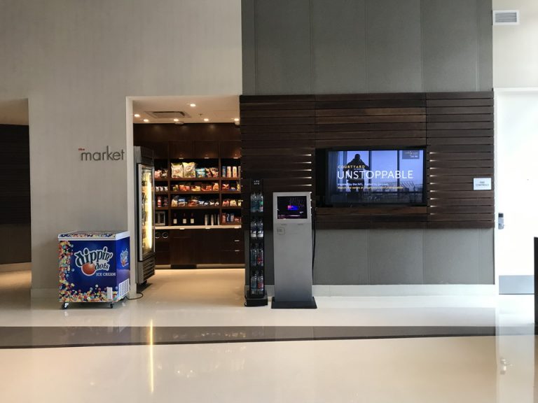 スナックコーナーは一階にありました