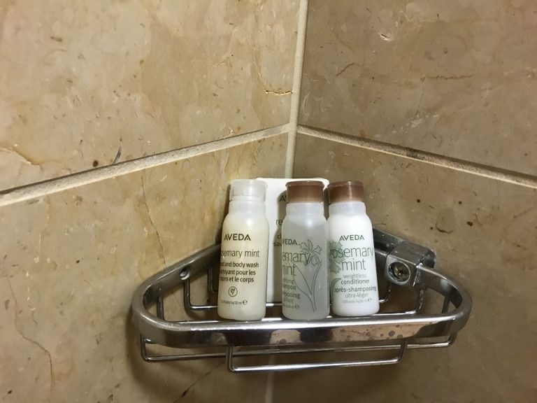 シャワーにはボディーソープシャンプーコンディショナー固形ソープがセッティングされていました