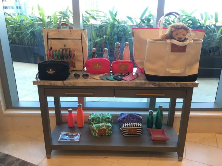 スパ内のショップ(ホテルオリジナルグッズコーナー)