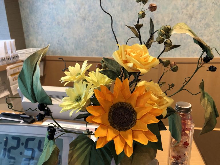 フロントカウンターの折り紙(1)