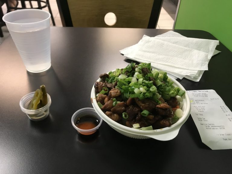 ミニ丼でこの大きささすがアメリカ