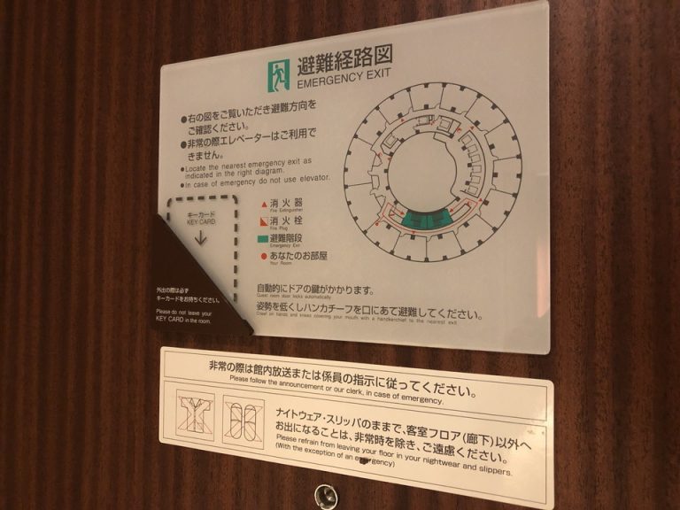 お部屋の位置 避難経路