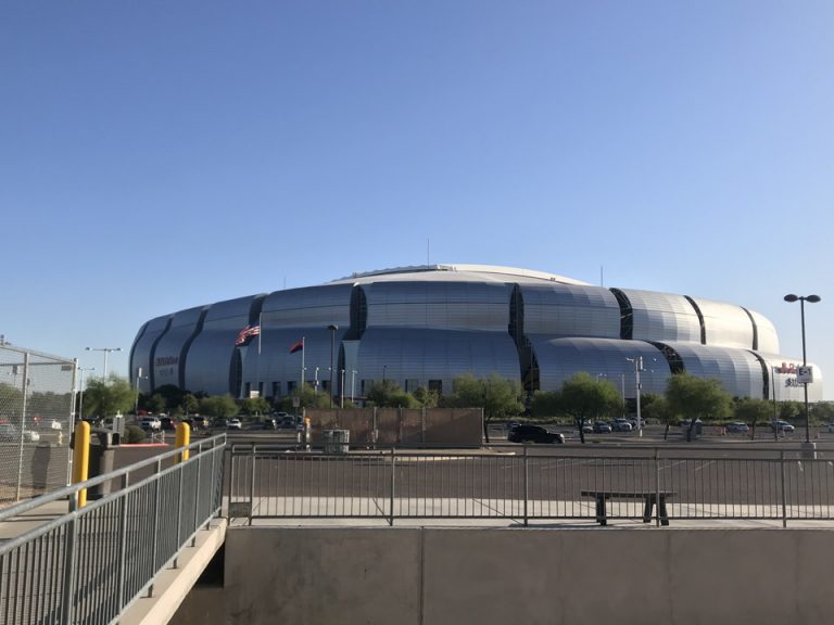 こちらでカーディナルズの試合が行われます。(前日撮影)