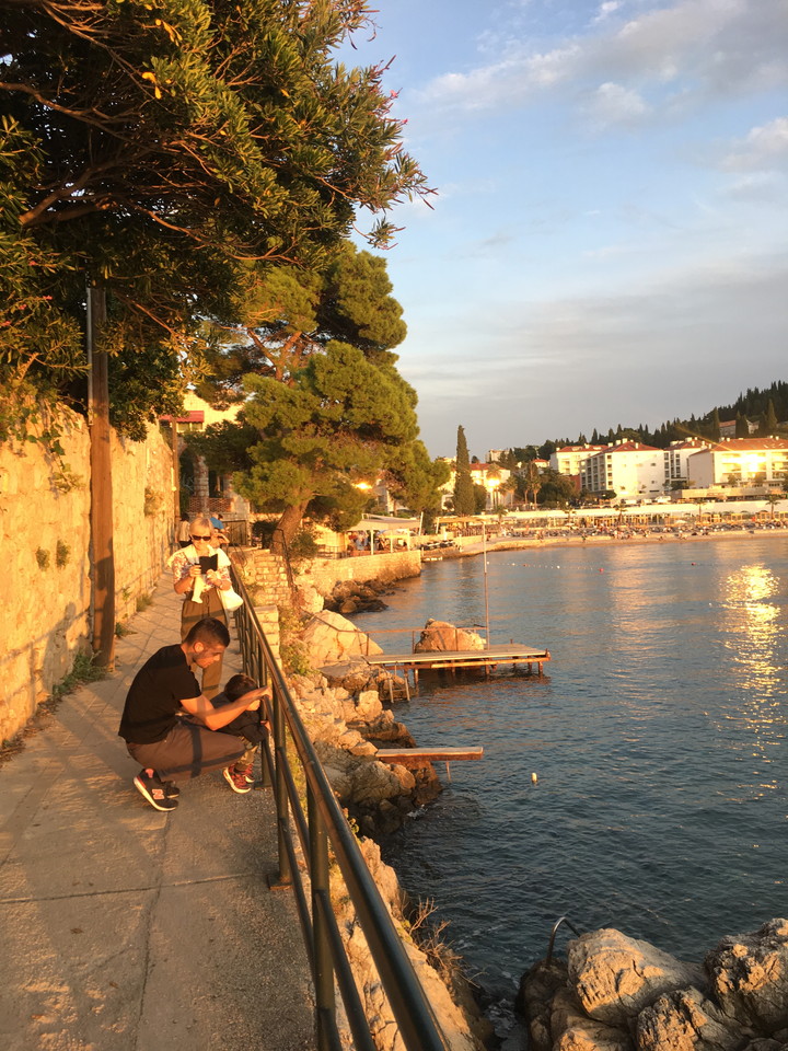 ホテルからの海沿い散歩コース