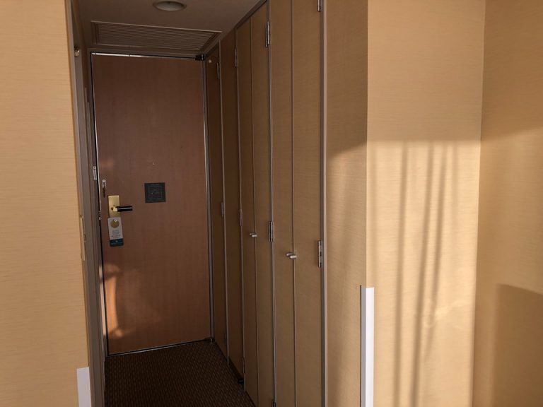 ドアと右側はクローゼット