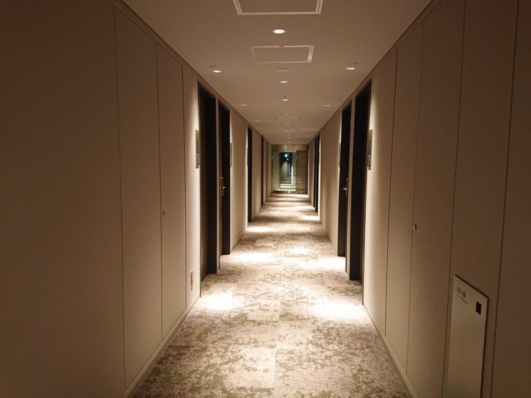 客室専用廊下内