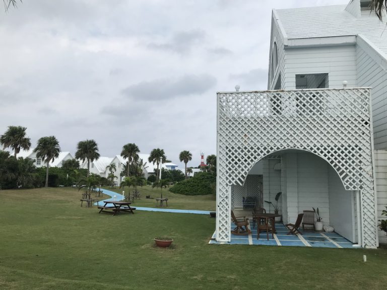 フロント建物横の芝生