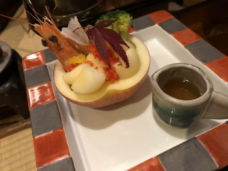 酢の物 リンゴのバスケット
