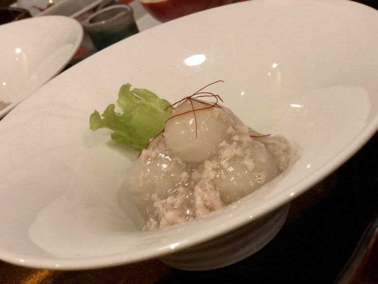 風呂ふき大根そぼろ餡 出汁が効いてて優しい味でした