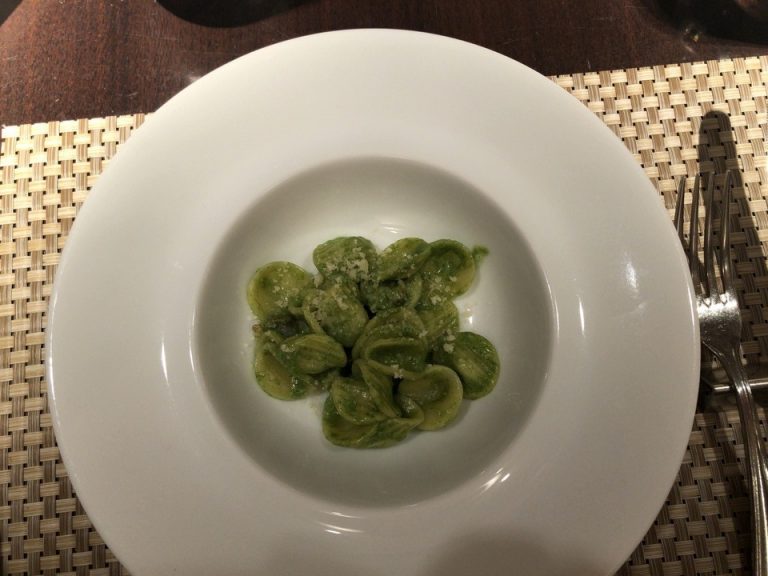 ほうれん草のショートパスタ