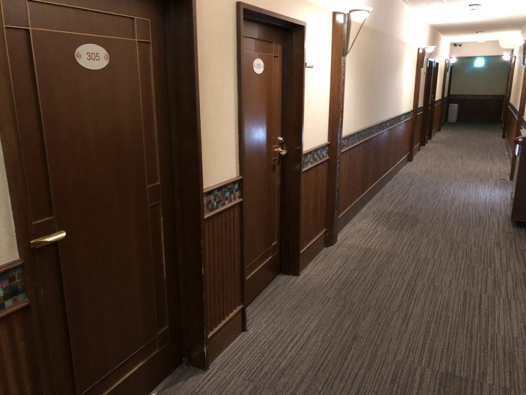 客室入口付近廊下