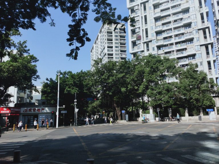 ホテルの側 住宅街のような雰囲気